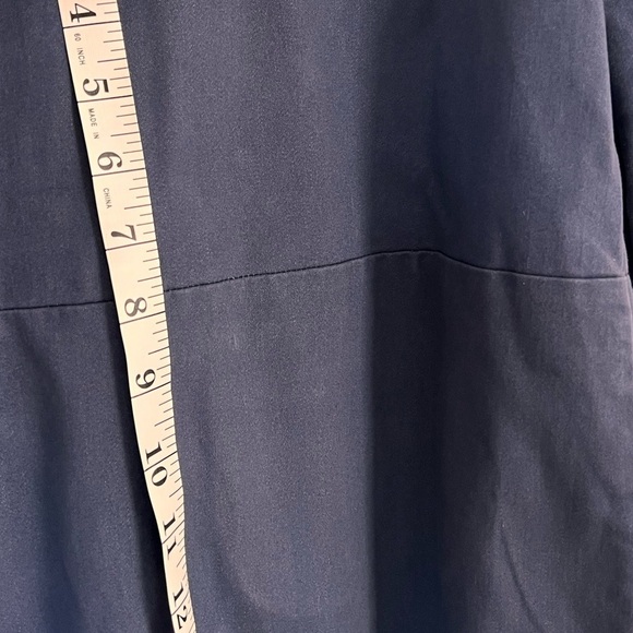 J. Jill Blue Utilitarian Frock Collared Shirt Shift MIDI Dress Size Small - Picture 13 of 15